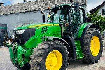 John Deere 6155M, 2017r, 2800mtg, TLS, miękka kabina,155KM, pneumatyka