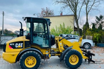 Ładowarka przegubowa CAT 907H, 2008r, łyżka i widły! Ładna ! TANIO!