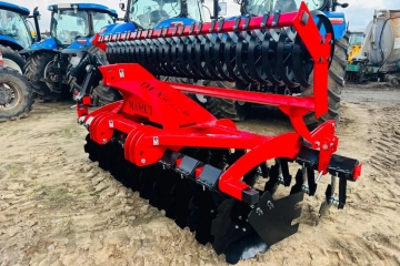 Brona talerzowa DEXWAL MAMUT 3 metry, wał daszkowy