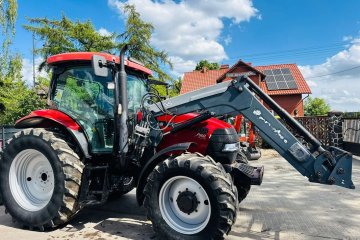 CASE MXU 115 PRO, 2006r, z ładowaczem czołowym QUICKE Q55, pneumatyka